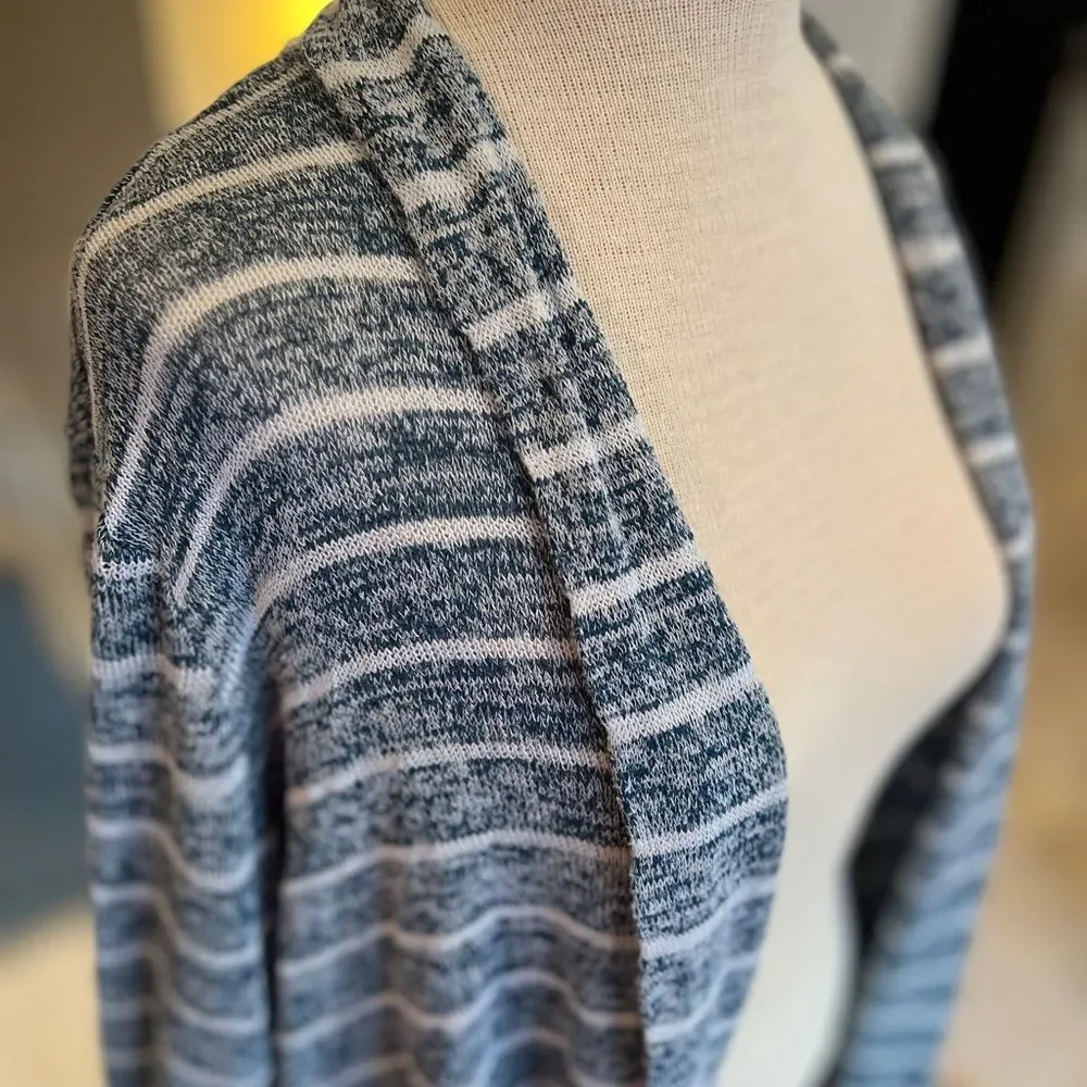 Ransom Charcoal and White Knit Cardigan